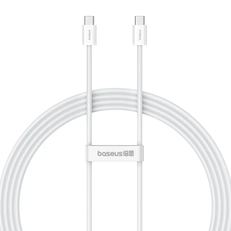 Kabel Baseus USB-C do USB-C Superior 2 100W 2m Biały