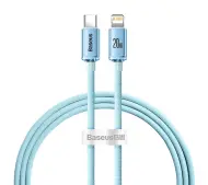 Baseus USB-C do Lightning Crystal Shine 20W 1,2m Niebieski