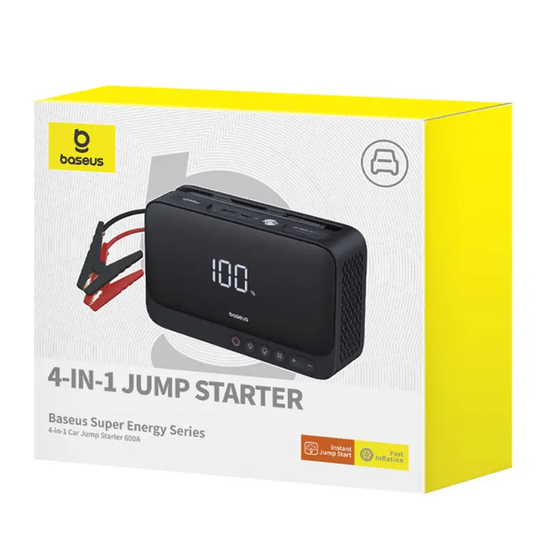 Powerbank Baseus C00245902111-00 Rozrusznik Super Energy Car Jump Starter, 600A Czarny