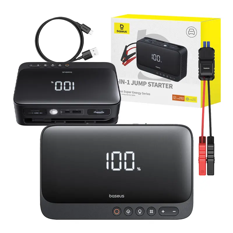 Powerbank Baseus C00245902111-00 Rozrusznik Super Energy Car Jump Starter, 600A Czarny