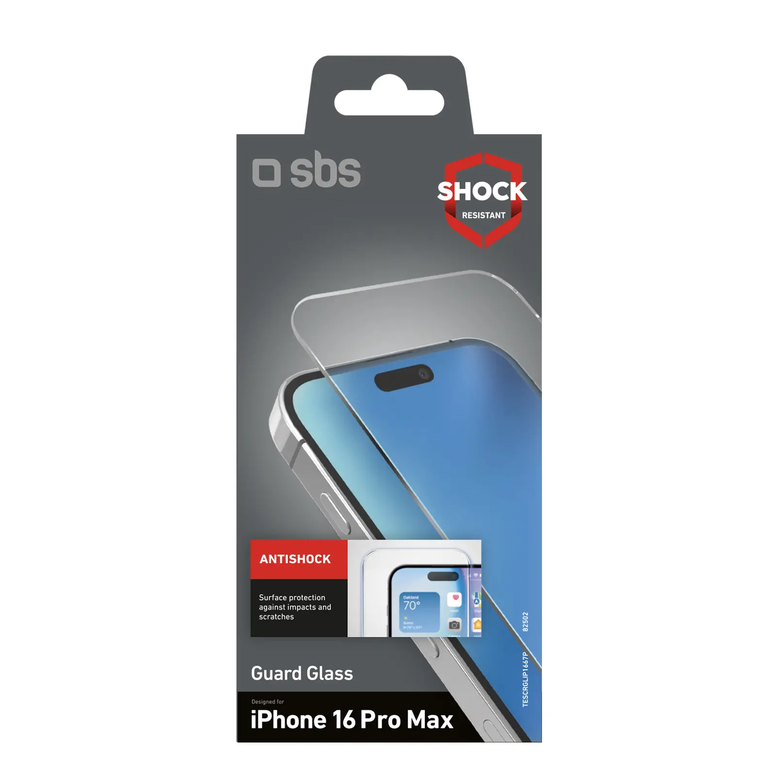 Szkło hartowane SBS TESCRGLIP1667P do iPhone 16 Pro Max