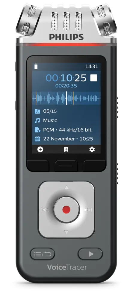 Dyktafon Philips DVT6115 Czarno-srebrny
