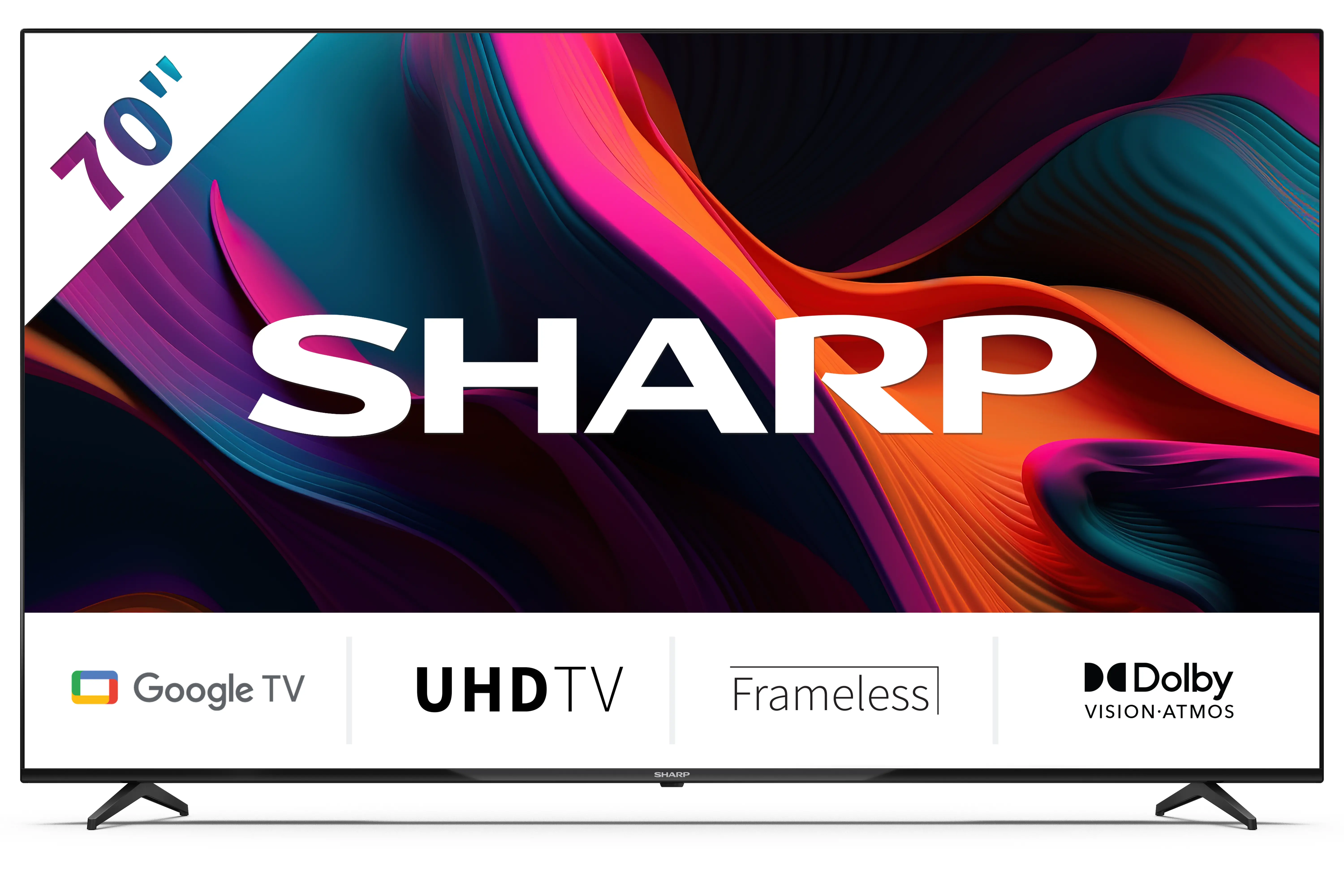 Telewizor Sharp 70GL4760E 70" LED 4K Google TV Dolby Vision Dolby Atmos DVB-T2