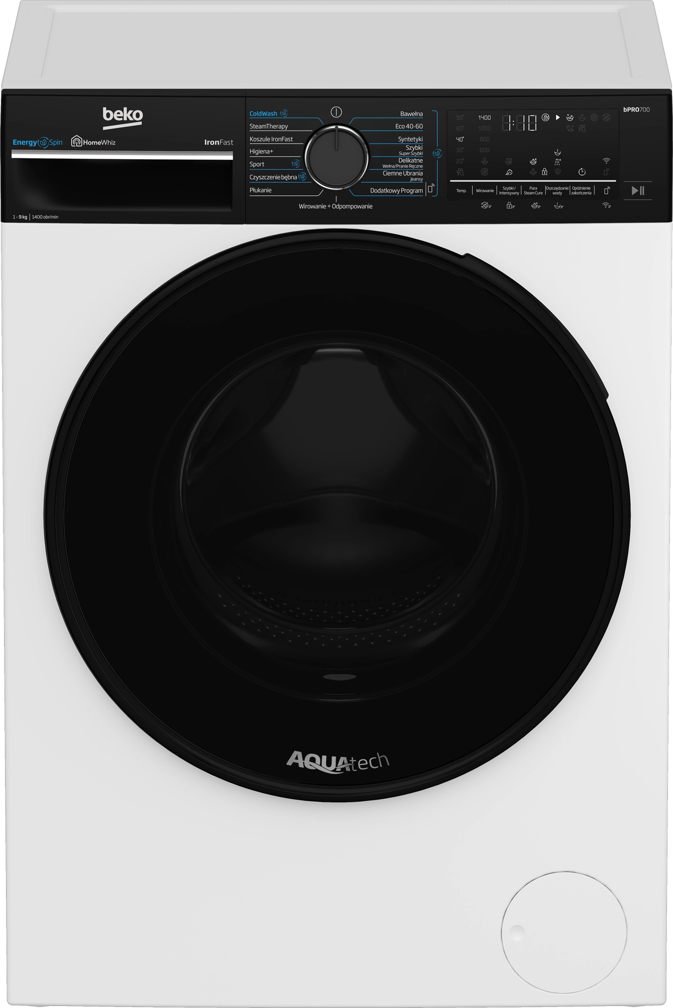 Beko bPro700 B7WFU69418WB ES EnergySpin 9kg 1400obr/min Zdalne sterowanie
