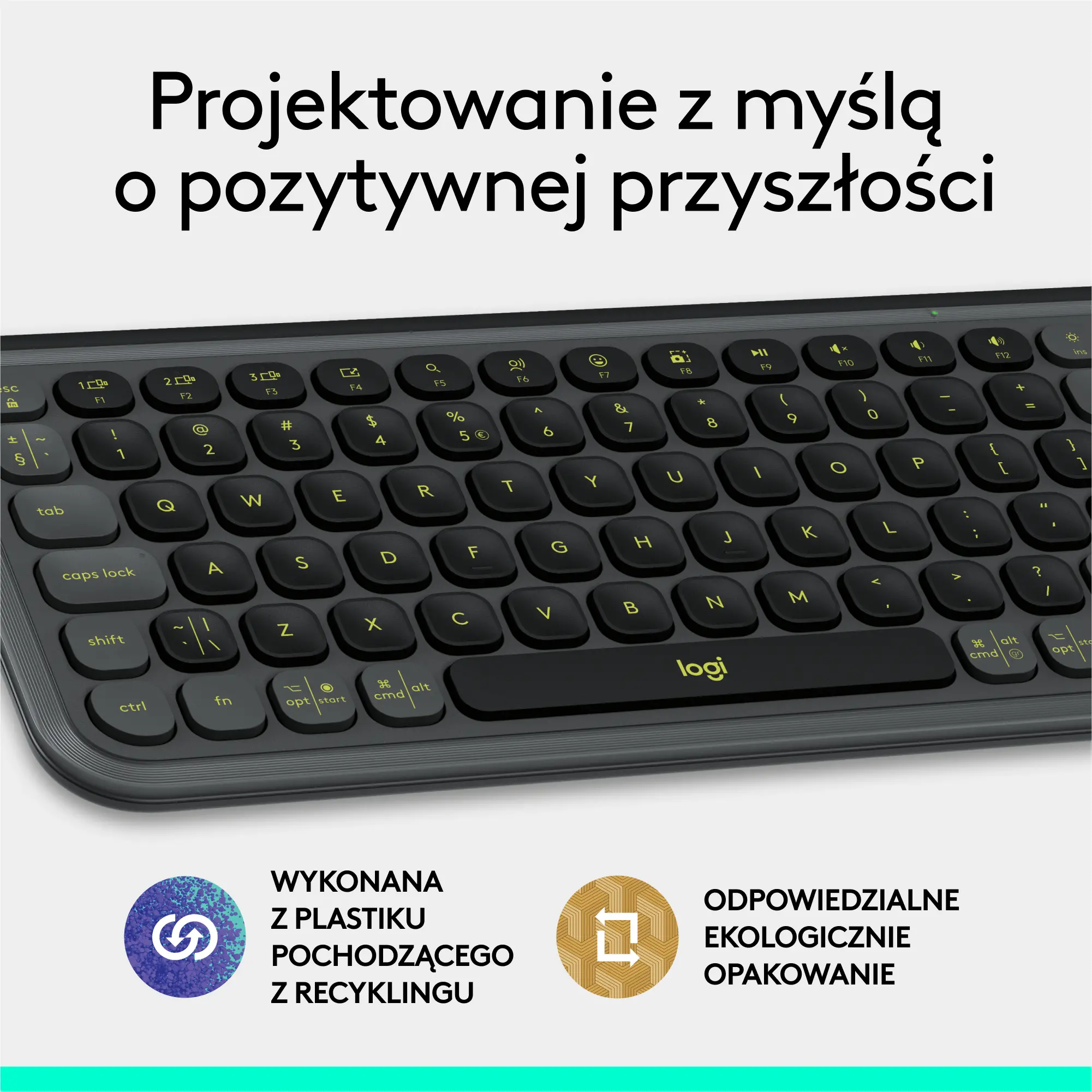 Klawiatura membranowa Logitech POP Icon Keys Grafitowy