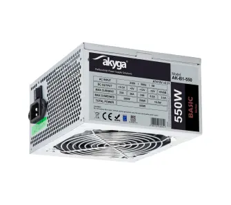 Zasilacz Akyga Basic AK-B1-550 550W Srebrny