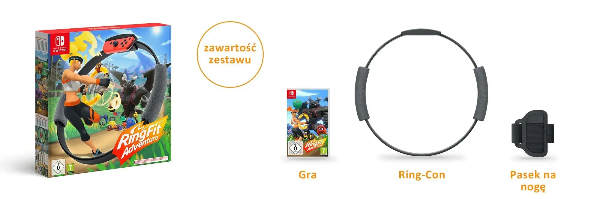 Konsola Nintendo Switch OLED Biały + Ring Fit Adventure
