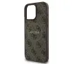 Etui Guess hardcase 4G Ring Classic Logo MagSafe  iPhone 16 Pro Brązowy