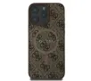 Etui Guess hardcase 4G Ring Classic Logo MagSafe  iPhone 16 Pro Brązowy