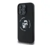 Etui Karl Lagerfeld Silicone Karl&Choupette Ring MagSafe do iPhone 16 Pro Max Czarny
