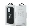 Etui Karl Lagerfeld Silicone Karl&Choupette Ring MagSafe do iPhone 16 Pro Max Czarny