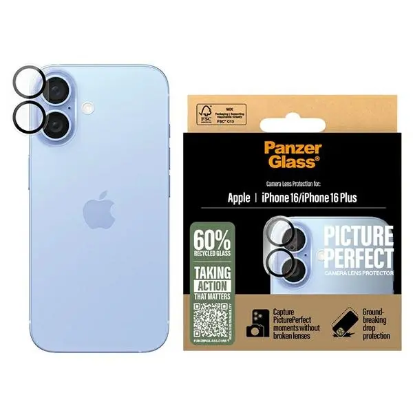Szkło hartowane PanzerGlass Lens Protector do iPhone 16