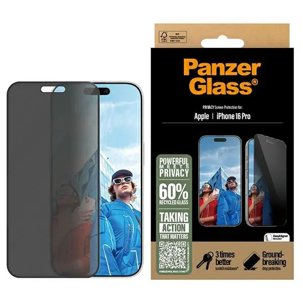 Szkło hartowane PanzerGlass Privacy Screen Protector do iPhone 16 Pro