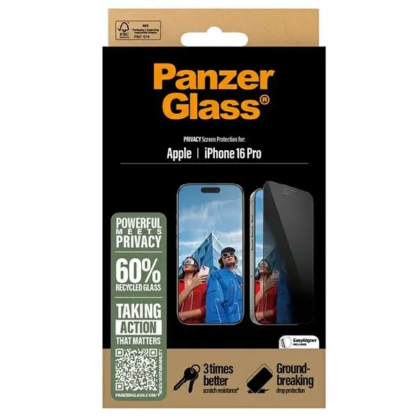 Szkło hartowane PanzerGlass Privacy Screen Protector do iPhone 16 Pro
