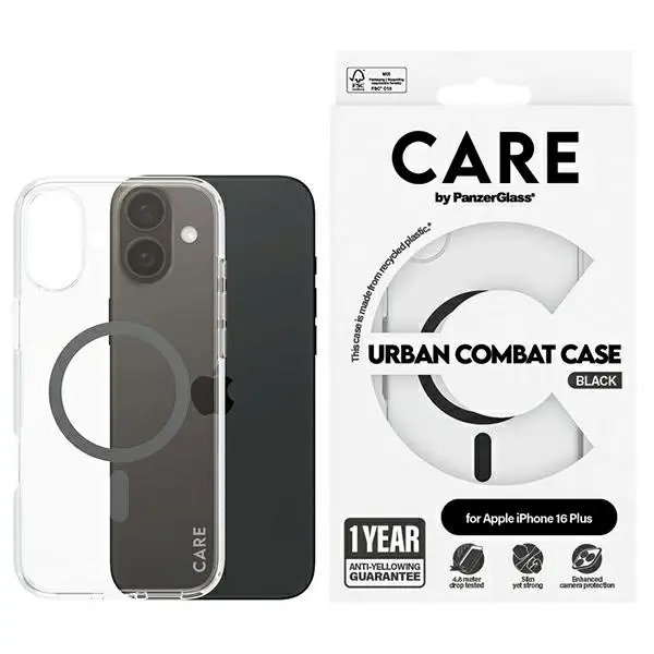Etui PanzerGlass Flagship Case MagSafe do iPhone 16 Plus Czarny