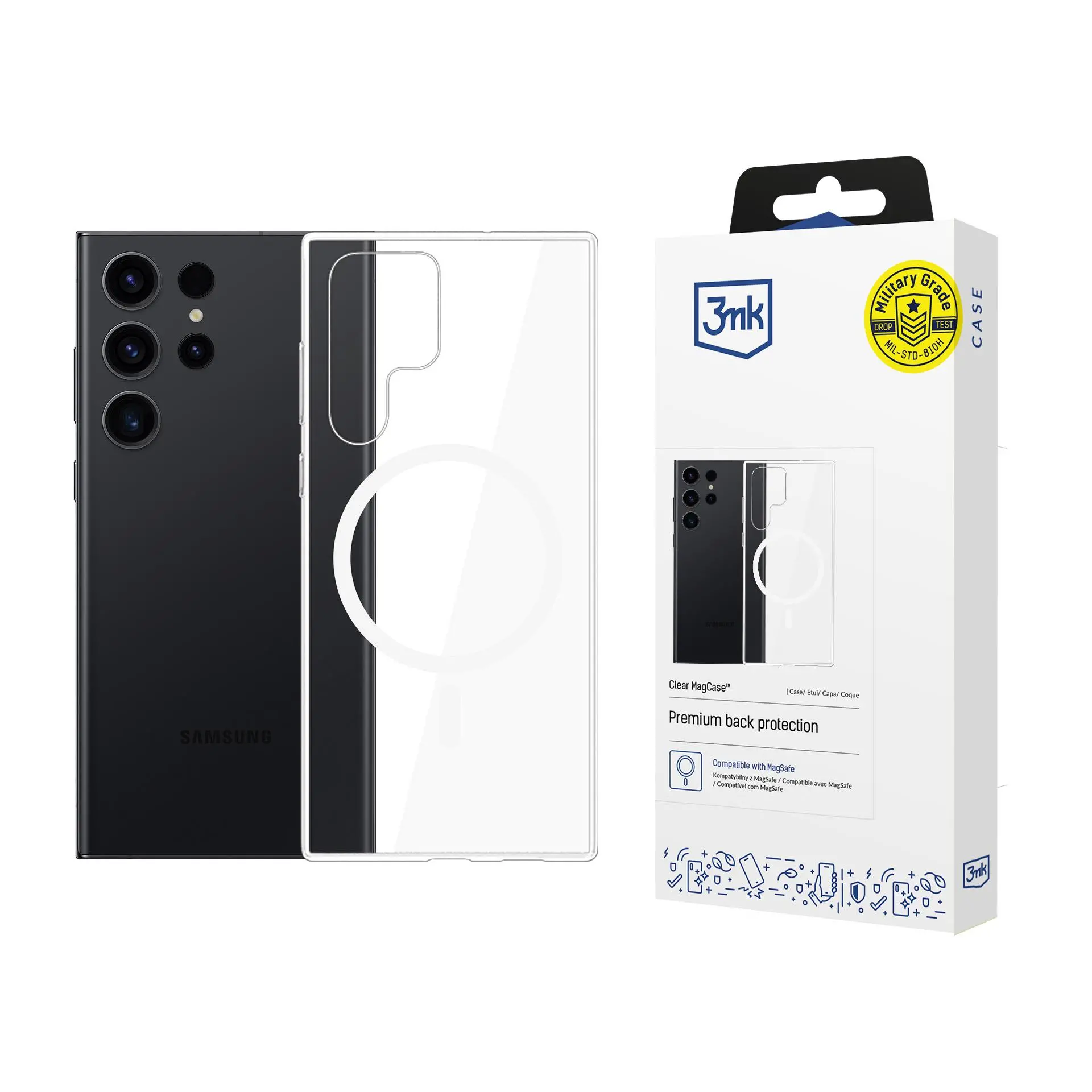 Etui 3mk Clear MagCase do Galaxy S24 Ultra Przezroczysty