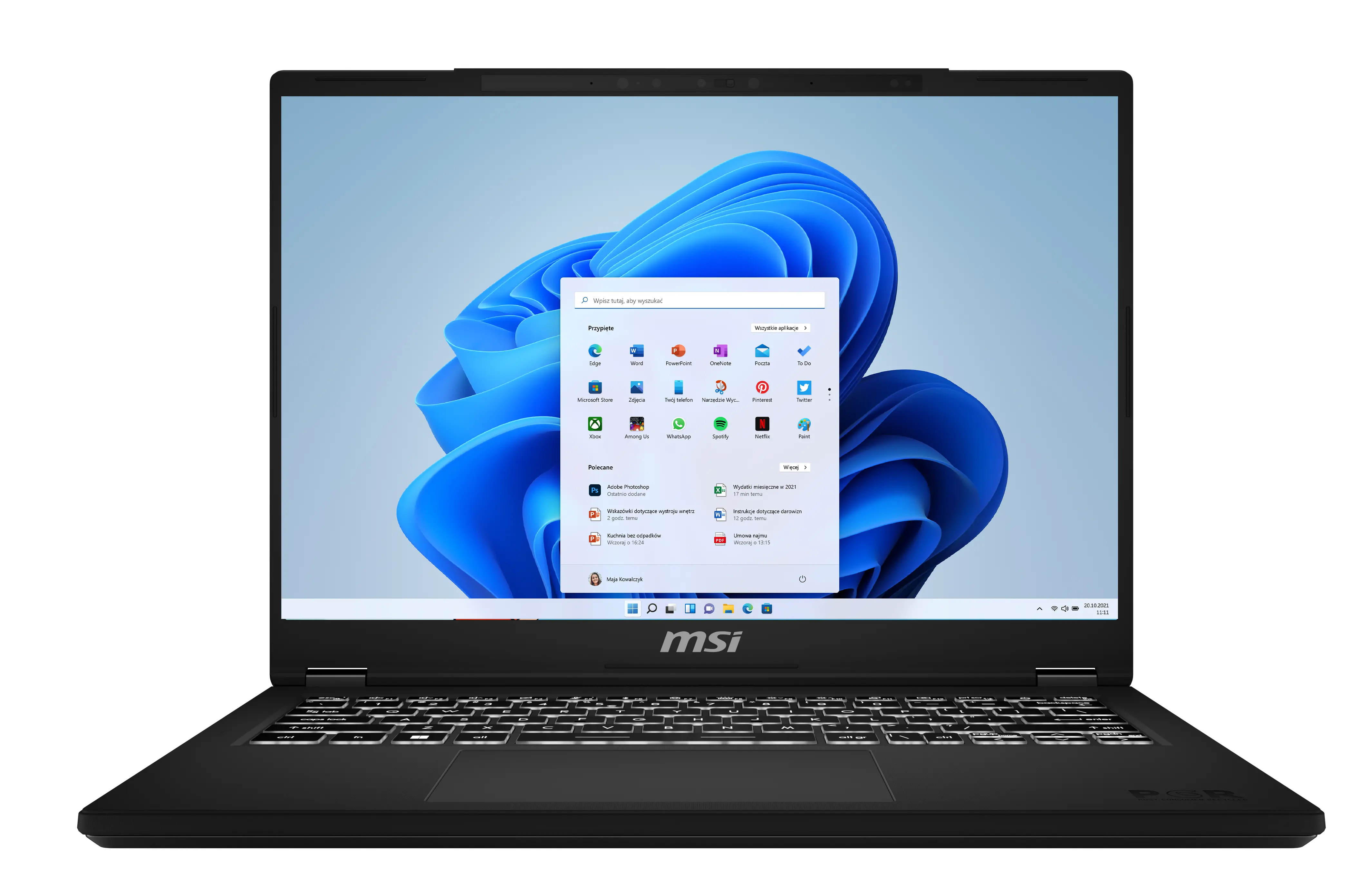 MSI Modern 14 H D13MG-095PL 14" i5-13420H 16GB RAM 512GB Dysk SSD Win11 Czarny