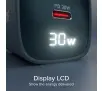 Ładowarka sieciowa SBS LCD GaN PD 30W USB-C USB-A Niebieski