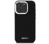Etui DKNY Plain Silver Logo MagSafe do iPhone 16 Pro Czarny