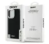 Etui DKNY Plain Silver Logo MagSafe do iPhone 16 Pro Czarny