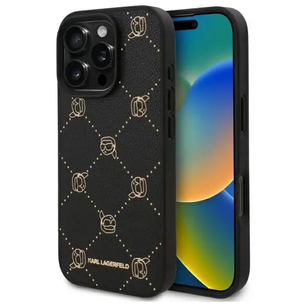 Etui Karl Lagerfeld MagSafe Karl Head do iPhone 16 Pro Czarny