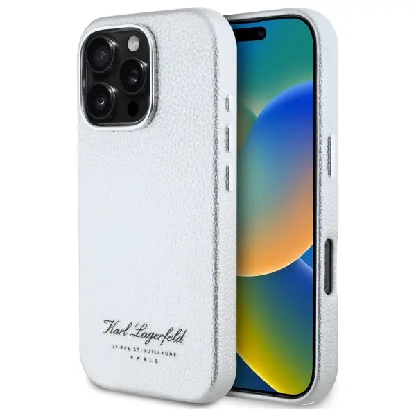 Etui Karl Lagerfeld hotel RSG do iPhone 16 Pro Szary