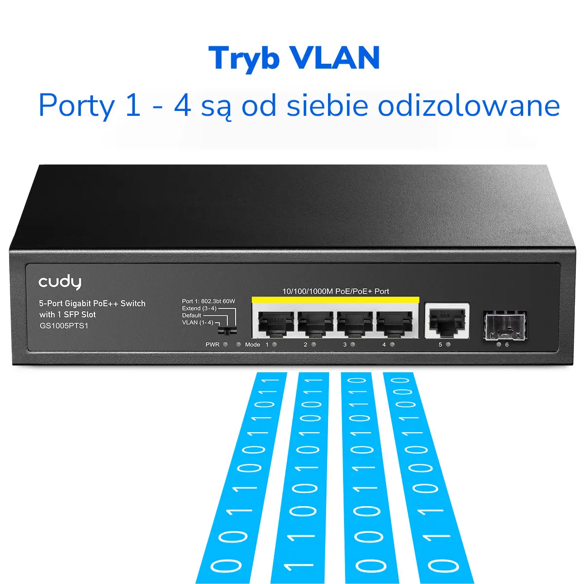 Switch Cudy GS1005PTS1 Czarny