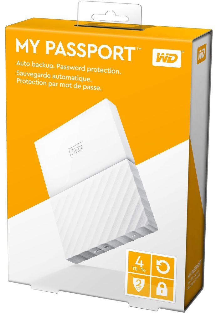 Dysk WD My Passport 4TB 2,5" USB 3.0 (biały)