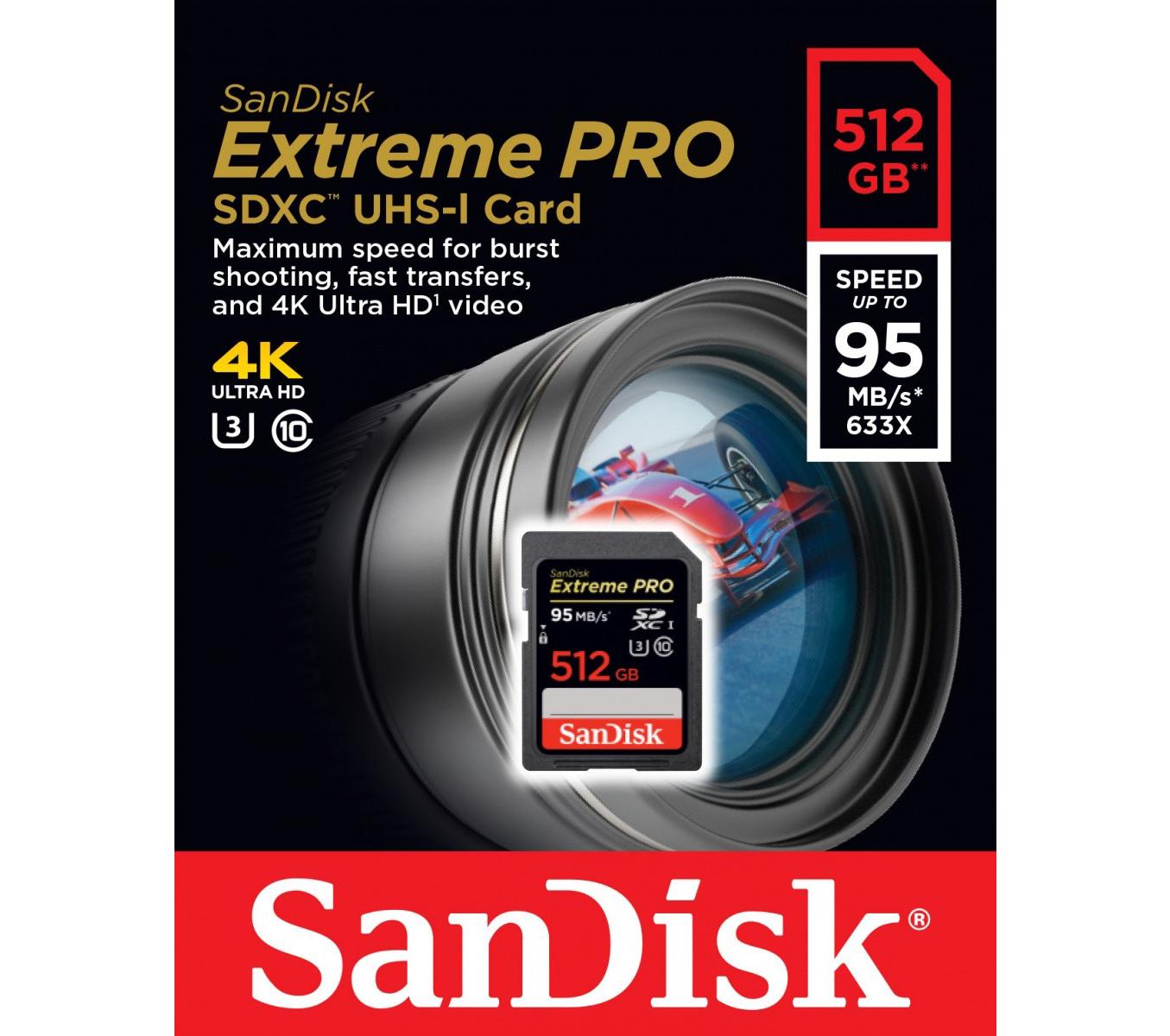SanDisk Extreme Pro SDXC Class 10 U3/UHS-I 512GB