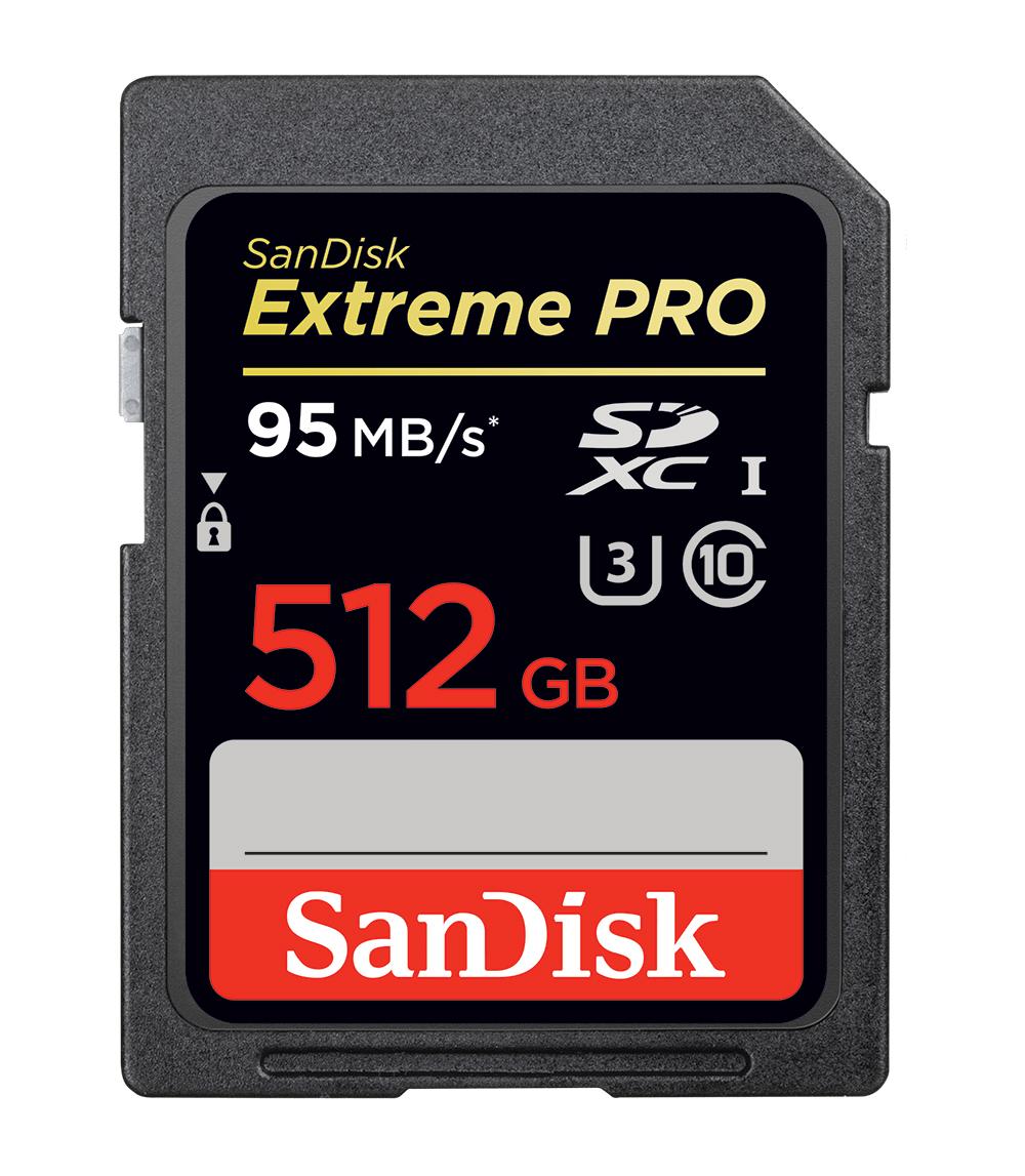 SanDisk Extreme Pro SDXC Class 10 U3/UHS-I 512GB