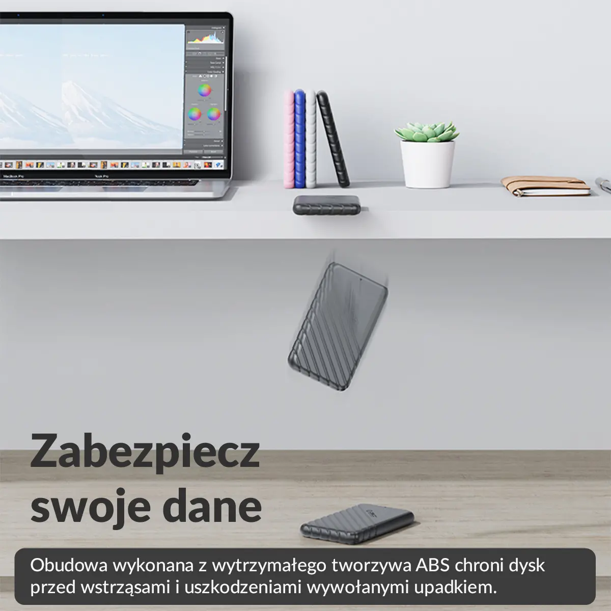 Obudowa Orico 25PW1-U3-BK-EP-HW HDD/SSD 2,5" Czarny