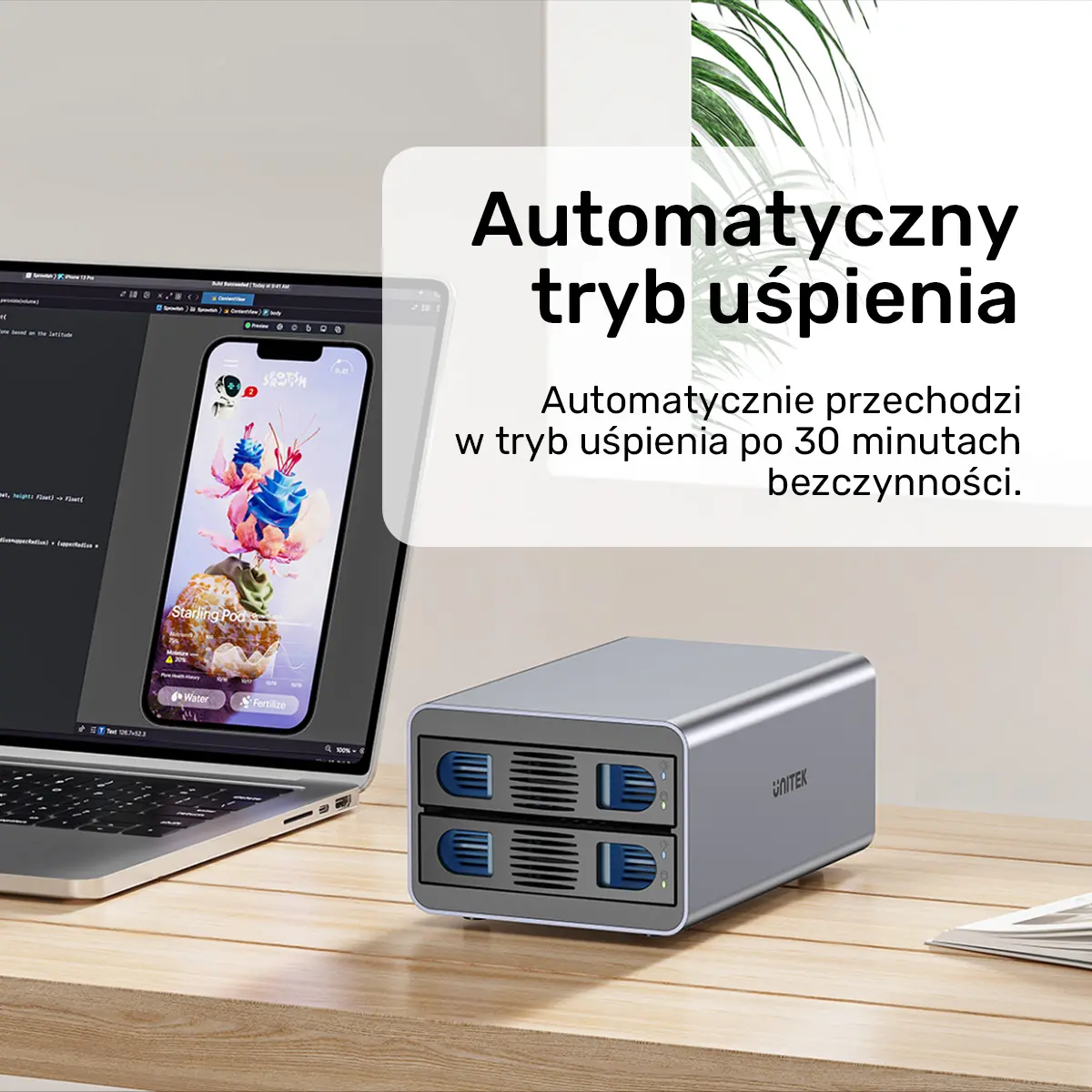 Kieszeń Unitek S1308A01-EU SATA 2,5"/3,5" SATA HDD/SSD Szary