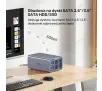 Kieszeń Unitek S1308A01-EU SATA 2,5"/3,5" SATA HDD/SSD Szary