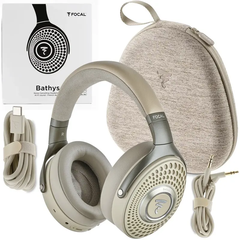 Słuchawki bezprzewodowe Focal Bathys Dune Nauszne Bluetooth 5.1 Kremowy