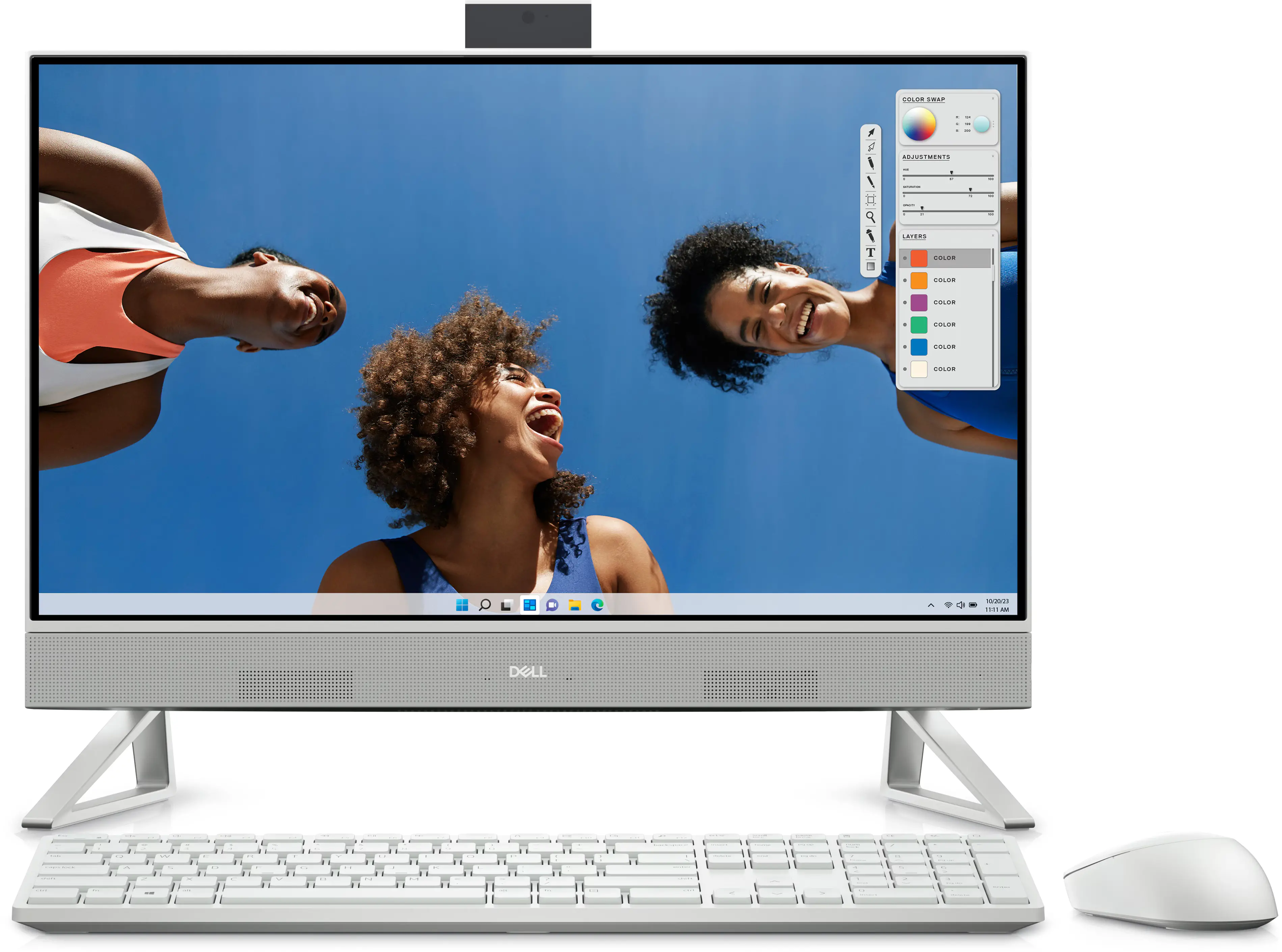 Komputer Dell Inspiron 24 AiO 5430-2376 Ultra 7 150U 23,8" 16GB RAM 1TB Dysk SSD Win11 Pro Biały