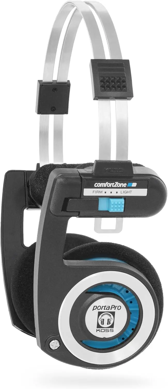 Słuchawki bezprzewodowe Koss Porta Pro Wireless 2.0 Nauszne Bluetooth 5.2 Czarno-srebrny
