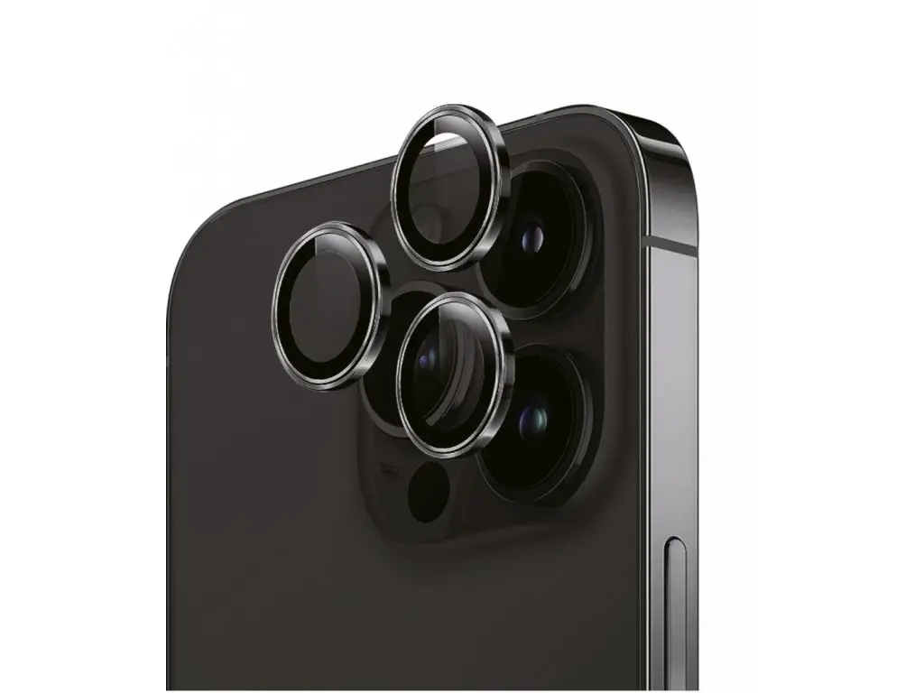 Szkło ochronne Winner WG na obiektyw do iPhone 15/15 Plus Czarny