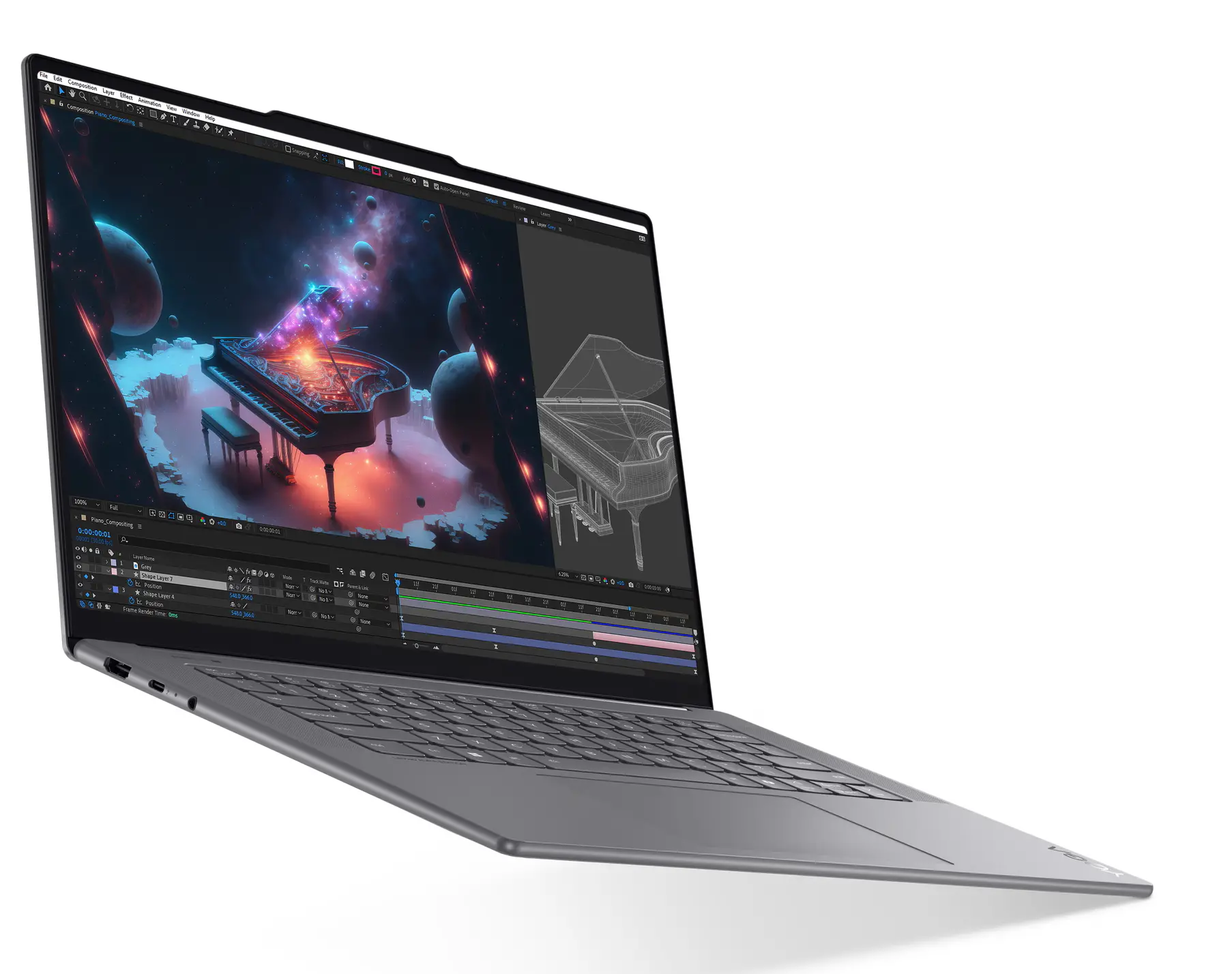 Laptop Lenovo Yoga Slim 7 15ILL9 Aura Edition 15,3" Ultra 7 256V 16GB RAM 1TB Dysk SSD Win11 Szary