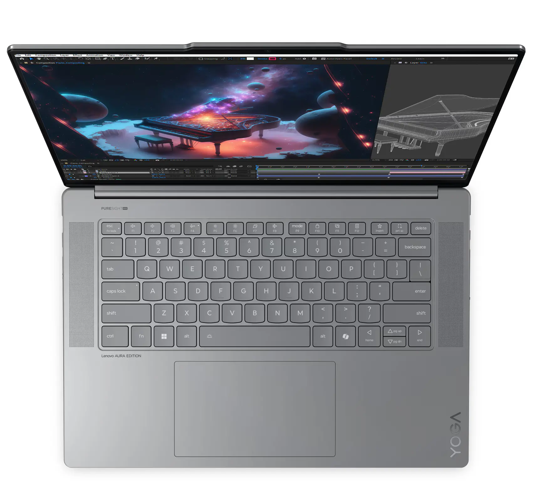 Laptop Lenovo Yoga Slim 7 15ILL9 Aura Edition 15,3" Ultra 7 256V 16GB RAM 1TB Dysk SSD Win11 Szary