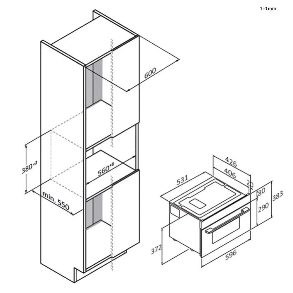 Kuchenka mikrofalowa Haier H38DMWID26NB Grill