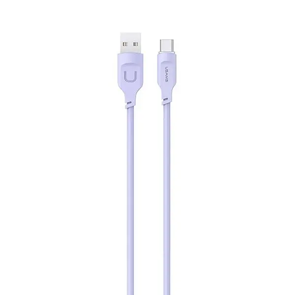 Kabel USAMS USB do USB-C 6A Port Display Fast Charging Lithe Series 1,2m Purpurowy