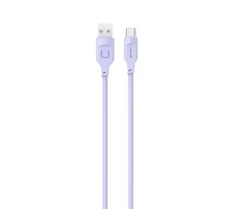 Kabel USAMS USB do USB-C 6A Port Display Fast Charging Lithe Series 1,2m Purpurowy