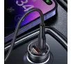 Ładowarka samochodowa USAMS USB+USB-C 45W Fast Charge Fioletowy