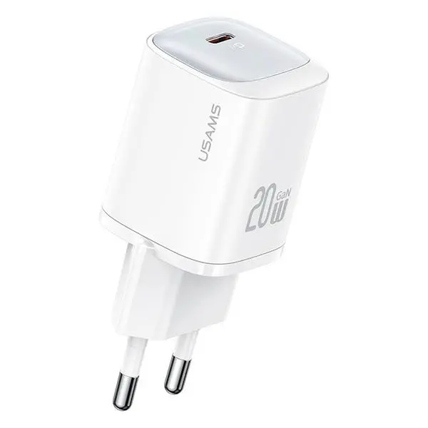 Ładowarka sieciowa USAMS 20W GaN USB-C Fast Charging HC Series Biały