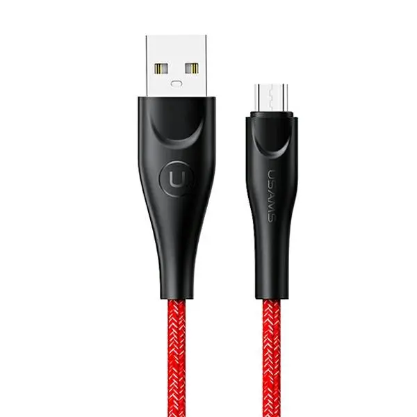 Kabel USAMS USB do microUSB 2m 2A Fast Charge Czerwony