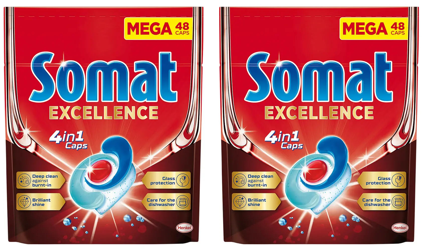 Kapsułki do zmywarki Somat Excellence 4w1 zestaw 2x48szt.