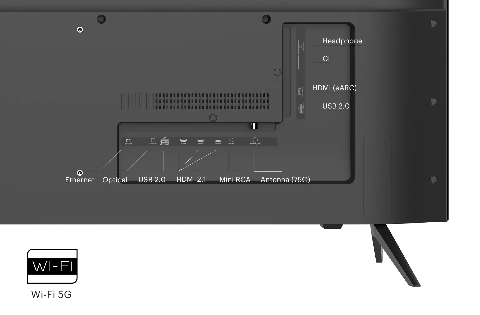 Telewizor KIVI 65U760QB 65" LED 4K Android TV DVB-T2