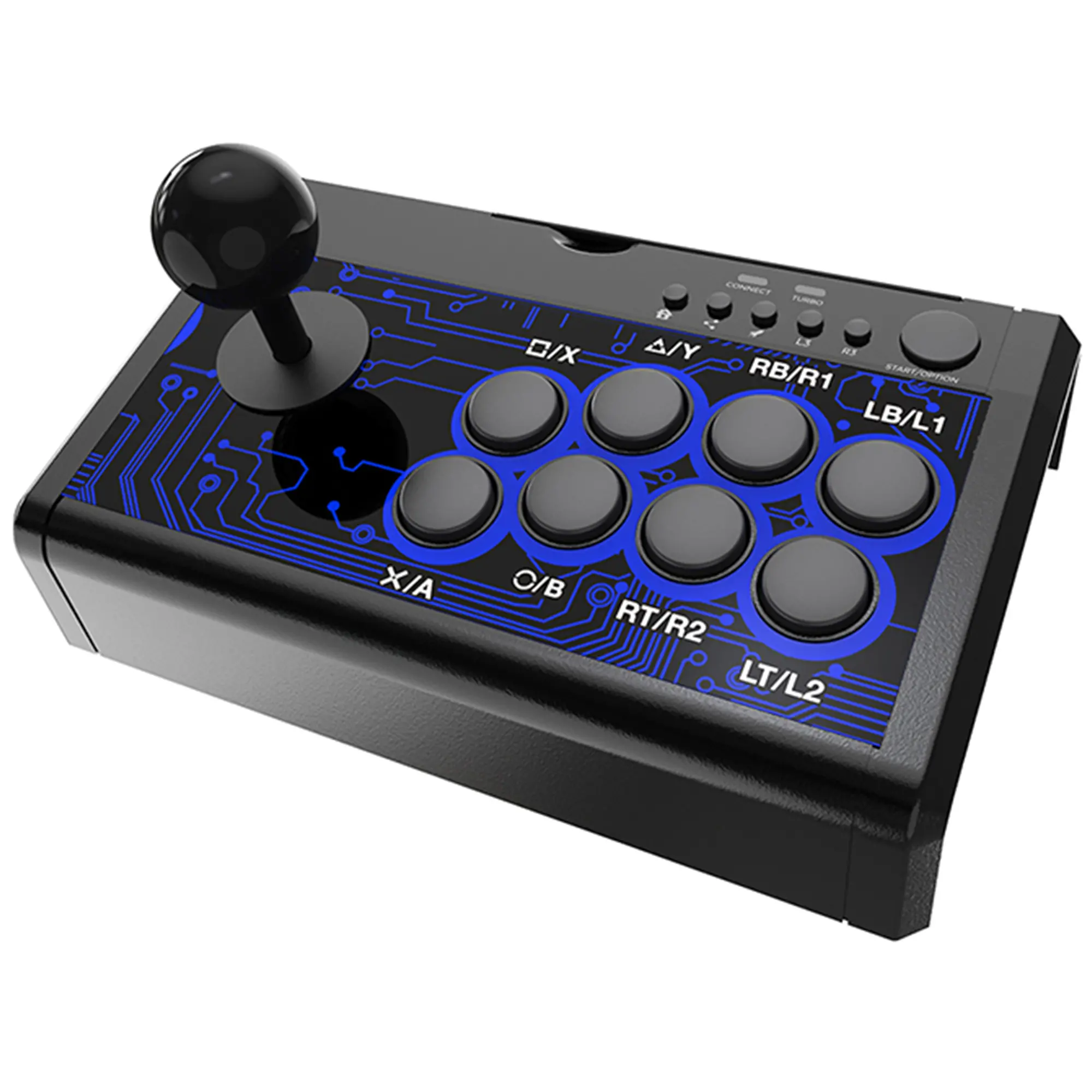 Kontroler Dobe TP4-1886 Arcade Stick do PS4, PS3, Xbox Series, Xbox One, Nintendo Switch, PC Przewodowy Czarny