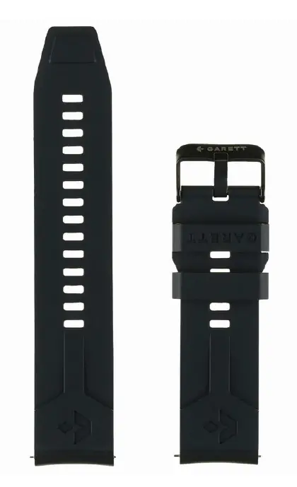 Pasek Garett silikonowy 22mm Czarny