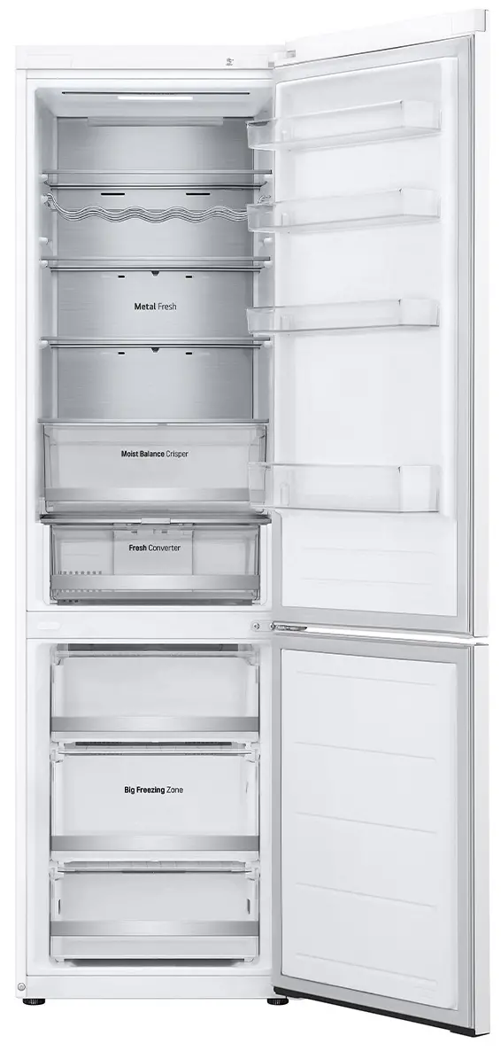 Lodówka LG GBV5250DSW Pełny No Frost 203cm Komora świeżości Zdalne sterowanie Biały